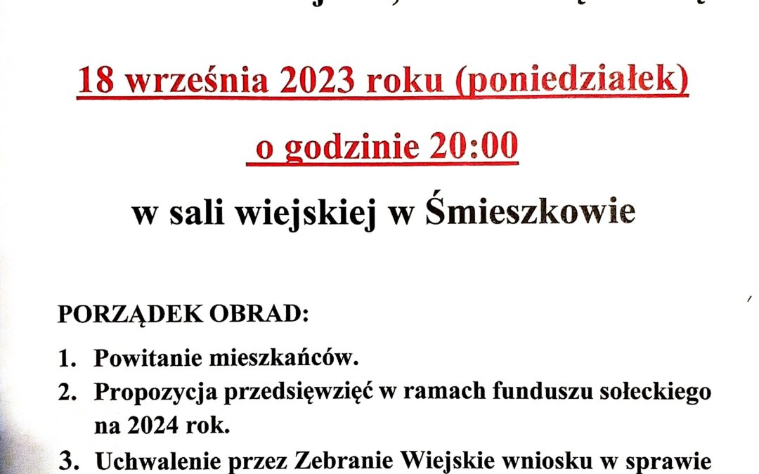 Zebranie wiejskie